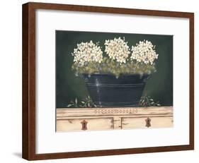Floral with Hydrangea-Jo Moulton-Framed Art Print