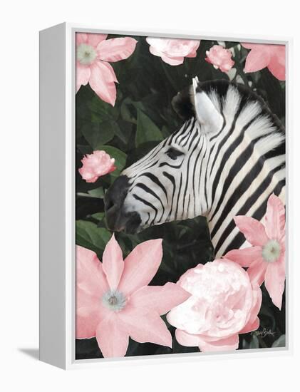 Floral Zebra-Diane Stimson-Framed Stretched Canvas