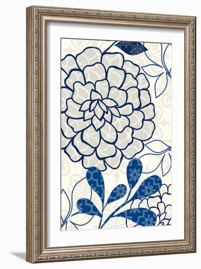 Floralesque Panel 1-Bella Dos Santos-Framed Art Print