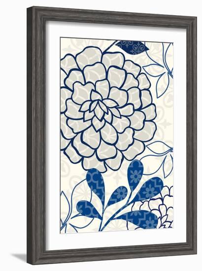 Floralesque Panel 1-Bella Dos Santos-Framed Art Print