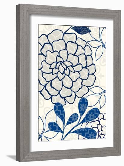 Floralesque Panel 1-Bella Dos Santos-Framed Art Print