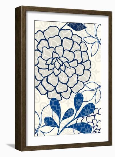 Floralesque Panel 1-Bella Dos Santos-Framed Art Print