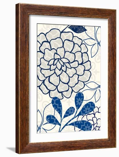 Floralesque Panel 1-Bella Dos Santos-Framed Art Print