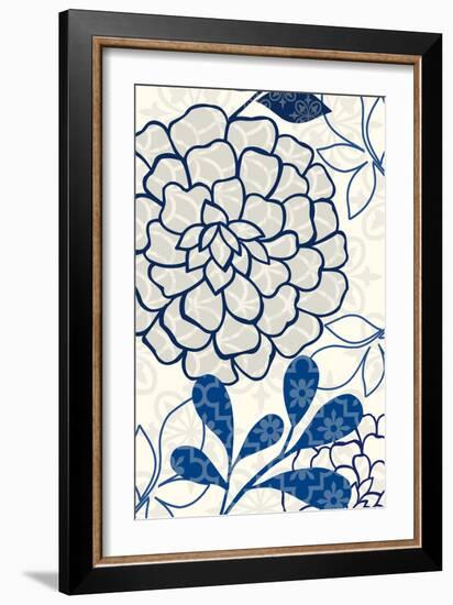 Floralesque Panel 1-Bella Dos Santos-Framed Art Print