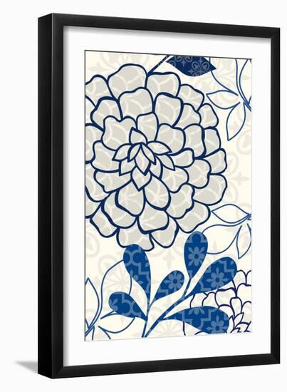 Floralesque Panel 1-Bella Dos Santos-Framed Art Print