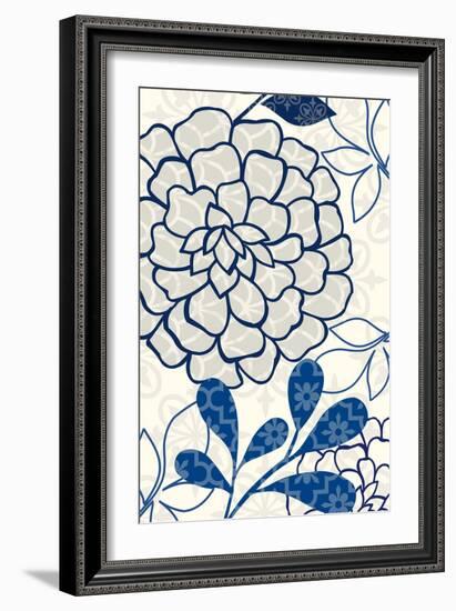 Floralesque Panel 1-Bella Dos Santos-Framed Art Print