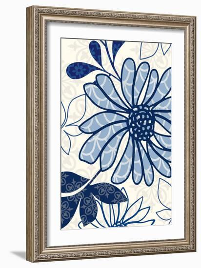 Floralesque Panel 2-Bella Dos Santos-Framed Art Print