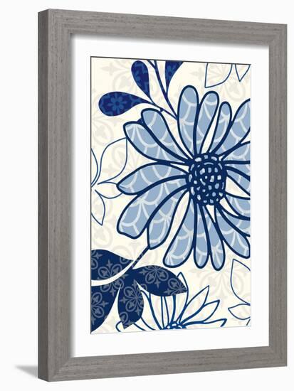 Floralesque Panel 2-Bella Dos Santos-Framed Art Print