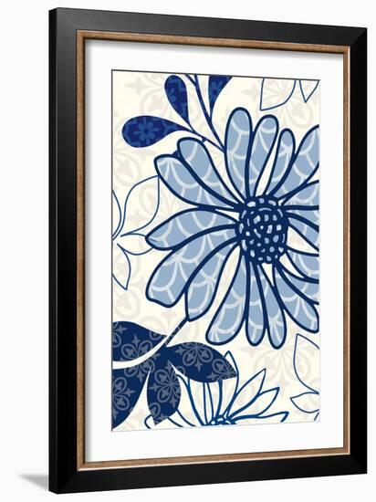 Floralesque Panel 2-Bella Dos Santos-Framed Art Print