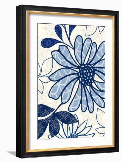 Floralesque Panel 2-Bella Dos Santos-Framed Art Print