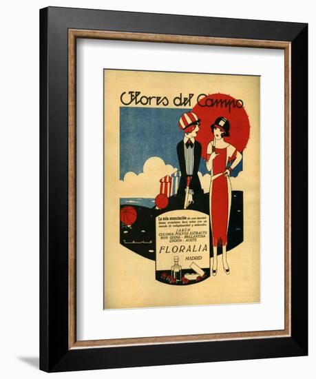 Floralia, Magazine Advertisement, Spain, 1919-null-Framed Giclee Print