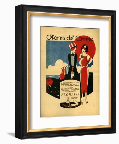 Floralia, Magazine Advertisement, Spain, 1919-null-Framed Giclee Print