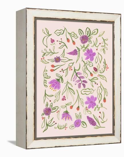Florals in Love-Cody Alice Moore-Framed Stretched Canvas