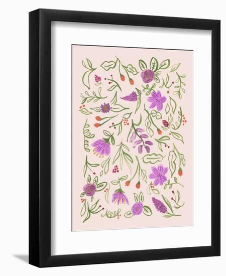 Florals in Love-Cody Alice Moore-Framed Art Print