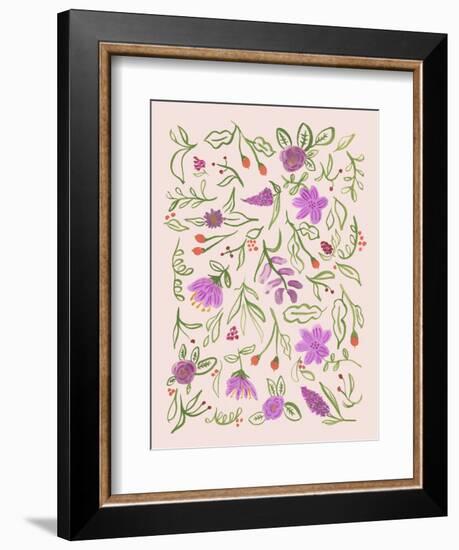 Florals in Love-Cody Alice Moore-Framed Art Print