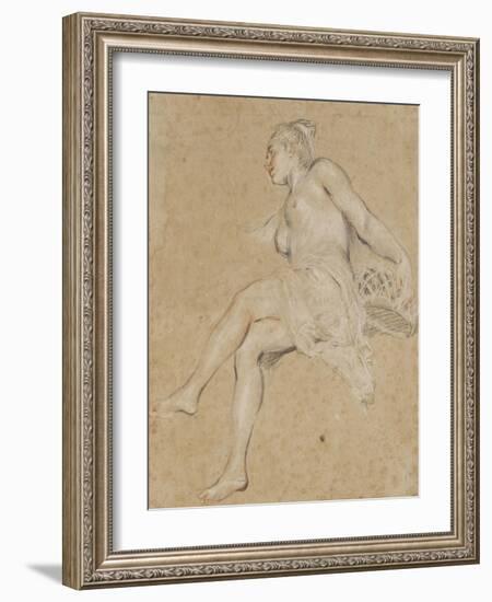 Flore-Jean Antoine Watteau-Framed Giclee Print