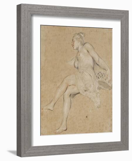 Flore-Jean Antoine Watteau-Framed Giclee Print