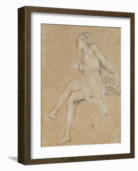 Flore-Jean Antoine Watteau-Framed Giclee Print