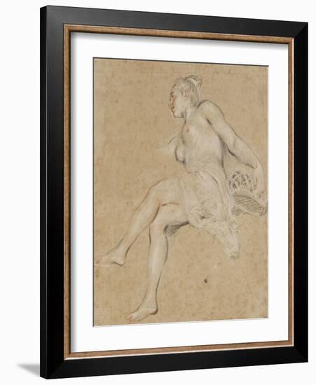 Flore-Jean Antoine Watteau-Framed Giclee Print