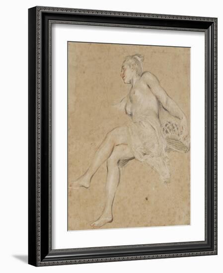 Flore-Jean Antoine Watteau-Framed Giclee Print