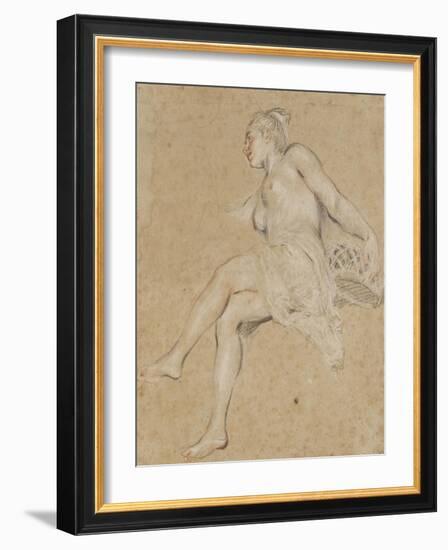 Flore-Jean Antoine Watteau-Framed Giclee Print