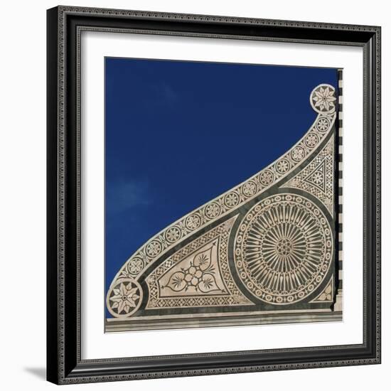 Florence Architectural Details. Santa Maria Novella-Mike Burton-Framed Photographic Print