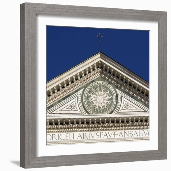 Florence Architectural Details. Santa Maria Novella-Mike Burton-Framed Photographic Print