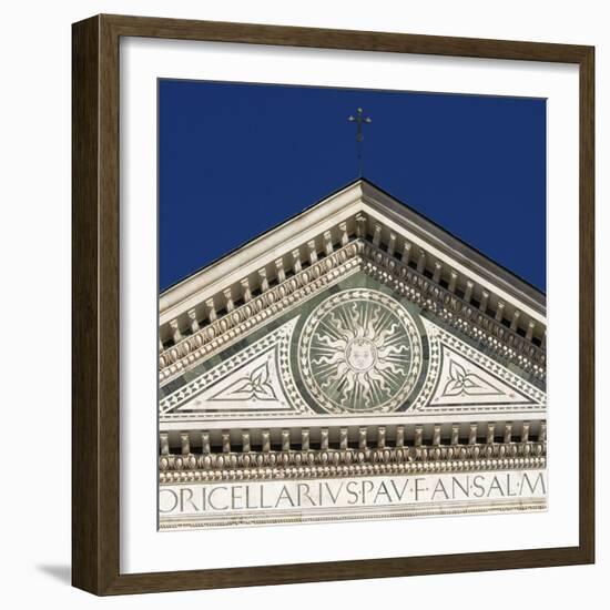 Florence Architectural Details. Santa Maria Novella-Mike Burton-Framed Photographic Print