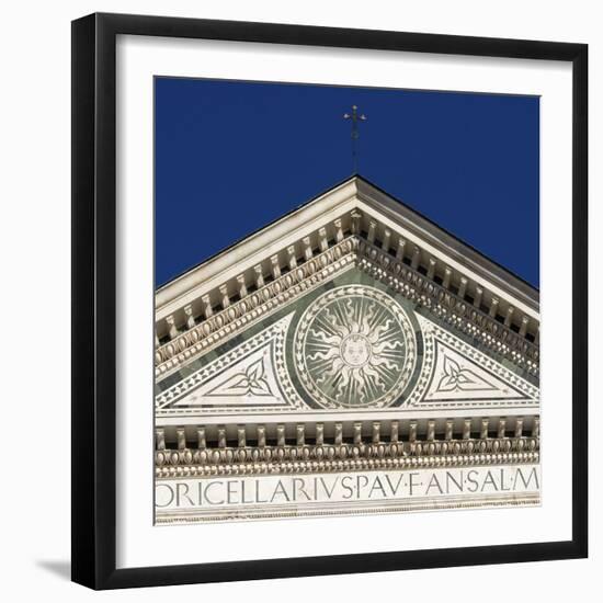 Florence Architectural Details. Santa Maria Novella-Mike Burton-Framed Photographic Print