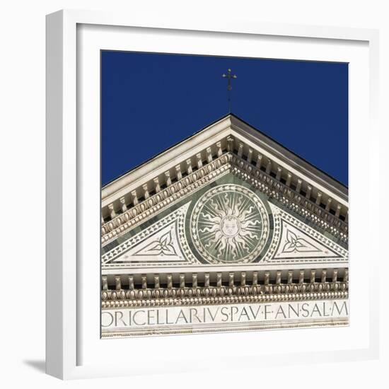 Florence Architectural Details. Santa Maria Novella-Mike Burton-Framed Photographic Print