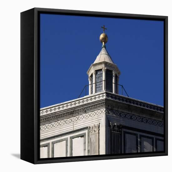 Florence Architectural Details. the Baptistery, Piazza Del Duomo-Mike Burton-Framed Premier Image Canvas