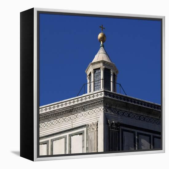 Florence Architectural Details. the Baptistery, Piazza Del Duomo-Mike Burton-Framed Premier Image Canvas