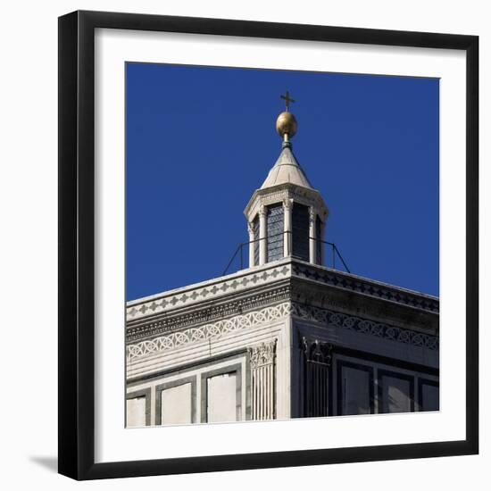 Florence Architectural Details. the Baptistery, Piazza Del Duomo-Mike Burton-Framed Photographic Print