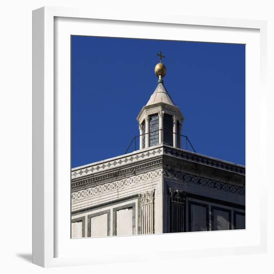 Florence Architectural Details. the Baptistery, Piazza Del Duomo-Mike Burton-Framed Photographic Print