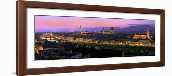 Florence at night-Vadim Ratsenskiy-Framed Art Print