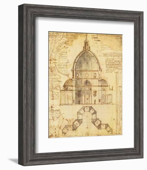 Florence Dome-Lodovic Cardi-Framed Premium Giclee Print