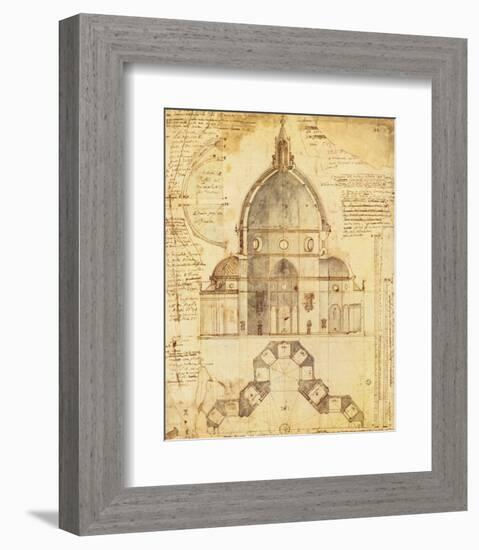 Florence Dome-Lodovic Cardi-Framed Premium Giclee Print