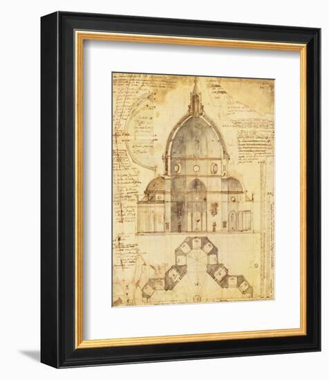 Florence Dome-Lodovic Cardi-Framed Premium Giclee Print