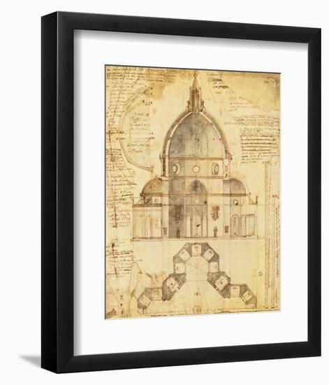 Florence Dome-Lodovic Cardi-Framed Premium Giclee Print