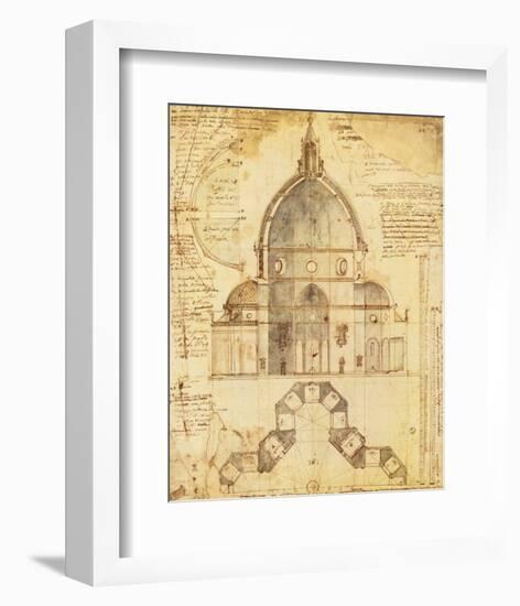 Florence Dome-Lodovic Cardi-Framed Premium Giclee Print