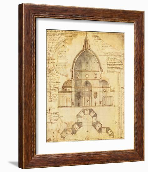 Florence Dome-Lodovic Cardi-Framed Premium Giclee Print