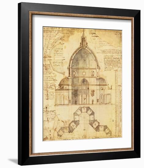 Florence Dome-Lodovic Cardi-Framed Premium Giclee Print