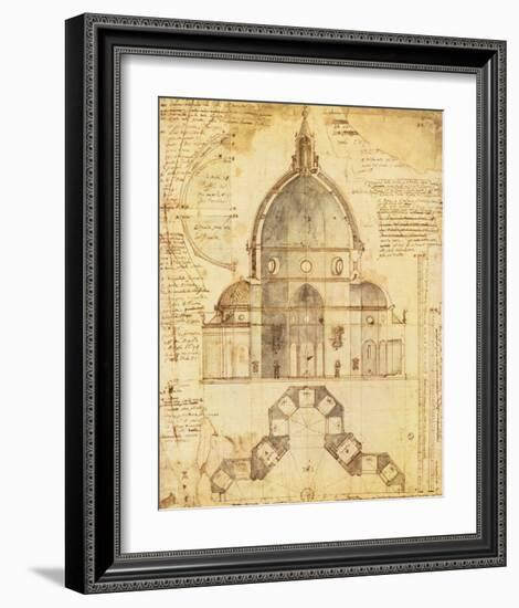 Florence Dome-Lodovic Cardi-Framed Premium Giclee Print