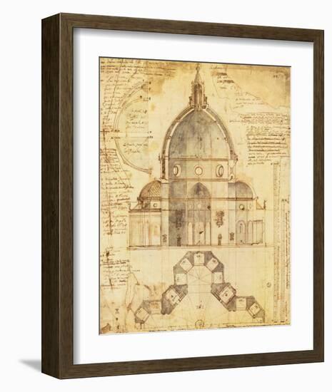 Florence Dome-Lodovic Cardi-Framed Premium Giclee Print