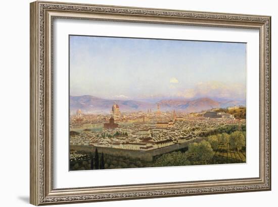 Florence from Bellosguardo-John Brett-Framed Giclee Print