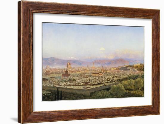 Florence from Bellosguardo-John Brett-Framed Giclee Print
