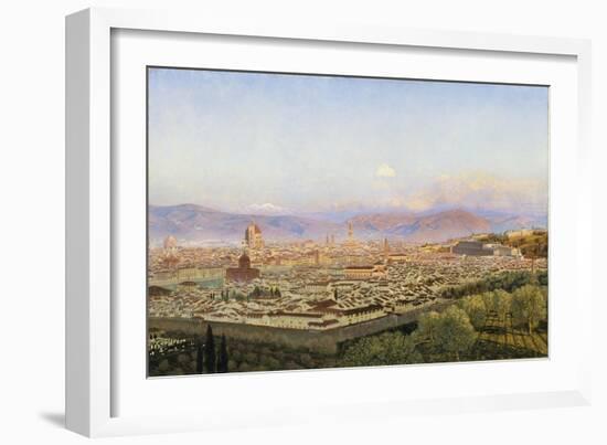 Florence from Bellosguardo-John Brett-Framed Giclee Print