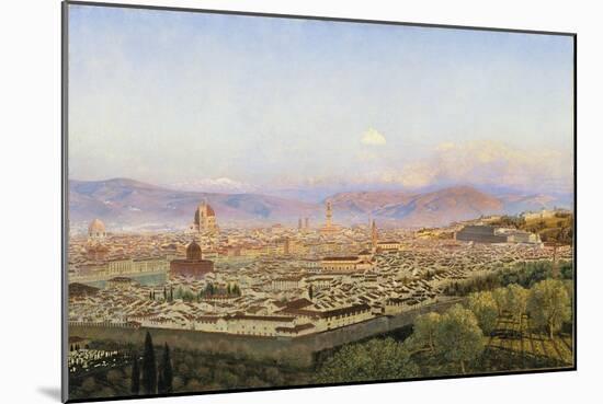 Florence from Bellosguardo-John Brett-Mounted Giclee Print