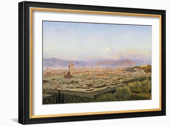 Florence from Bellosguardo-John Brett-Framed Giclee Print