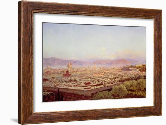 Florence from Bellosguardo-John Brett-Framed Giclee Print